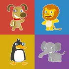 Animals memory game for kids