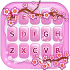 Pink Sakura Flowers Keyboard